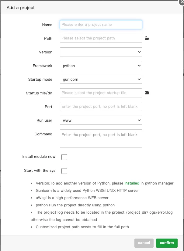 Tạo Python Project mới 