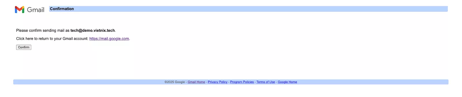 Thông báo sau khi quá trình cài đặt hoàn tất 