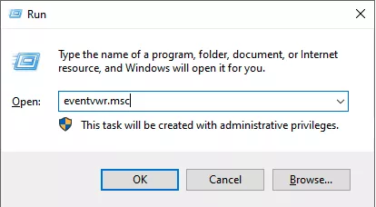 Sử dụng Event Viewer