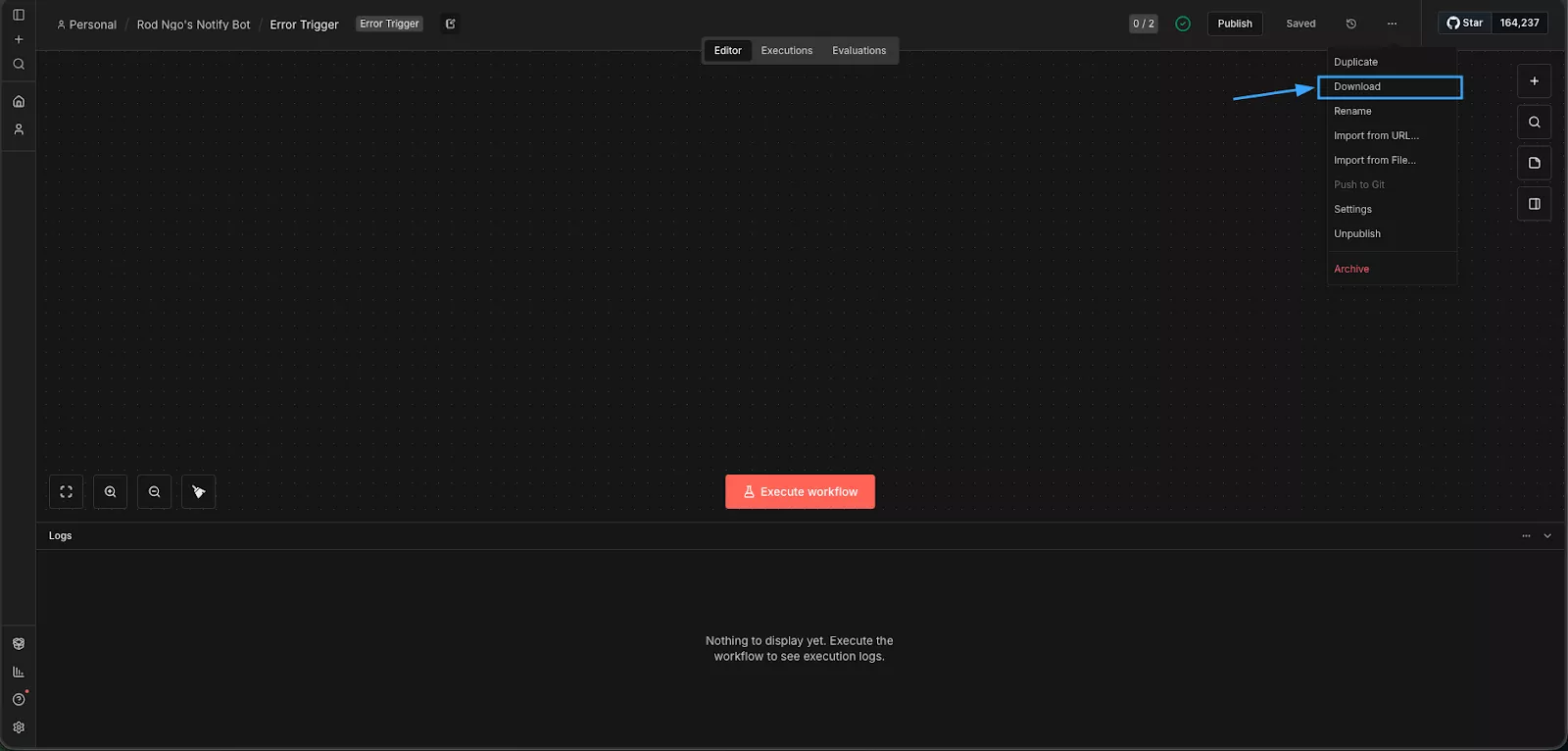 Sao lưu Workflow quan trọng 