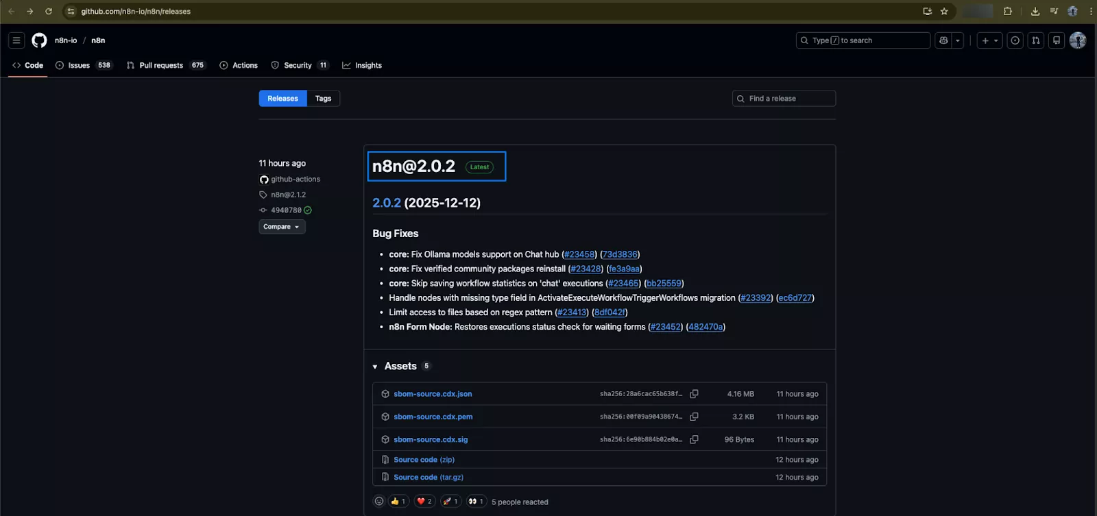 kiểm tra version n8n mới nhất 