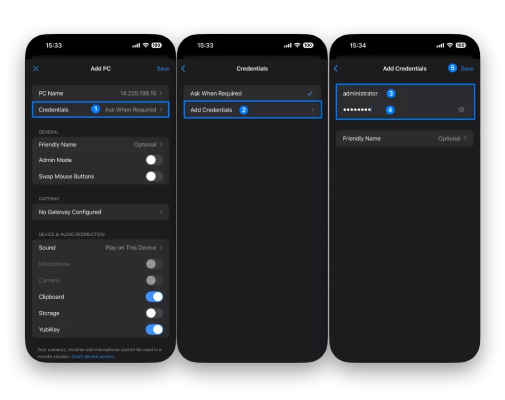 Nhập thông tin tài khoản đăng nhập
