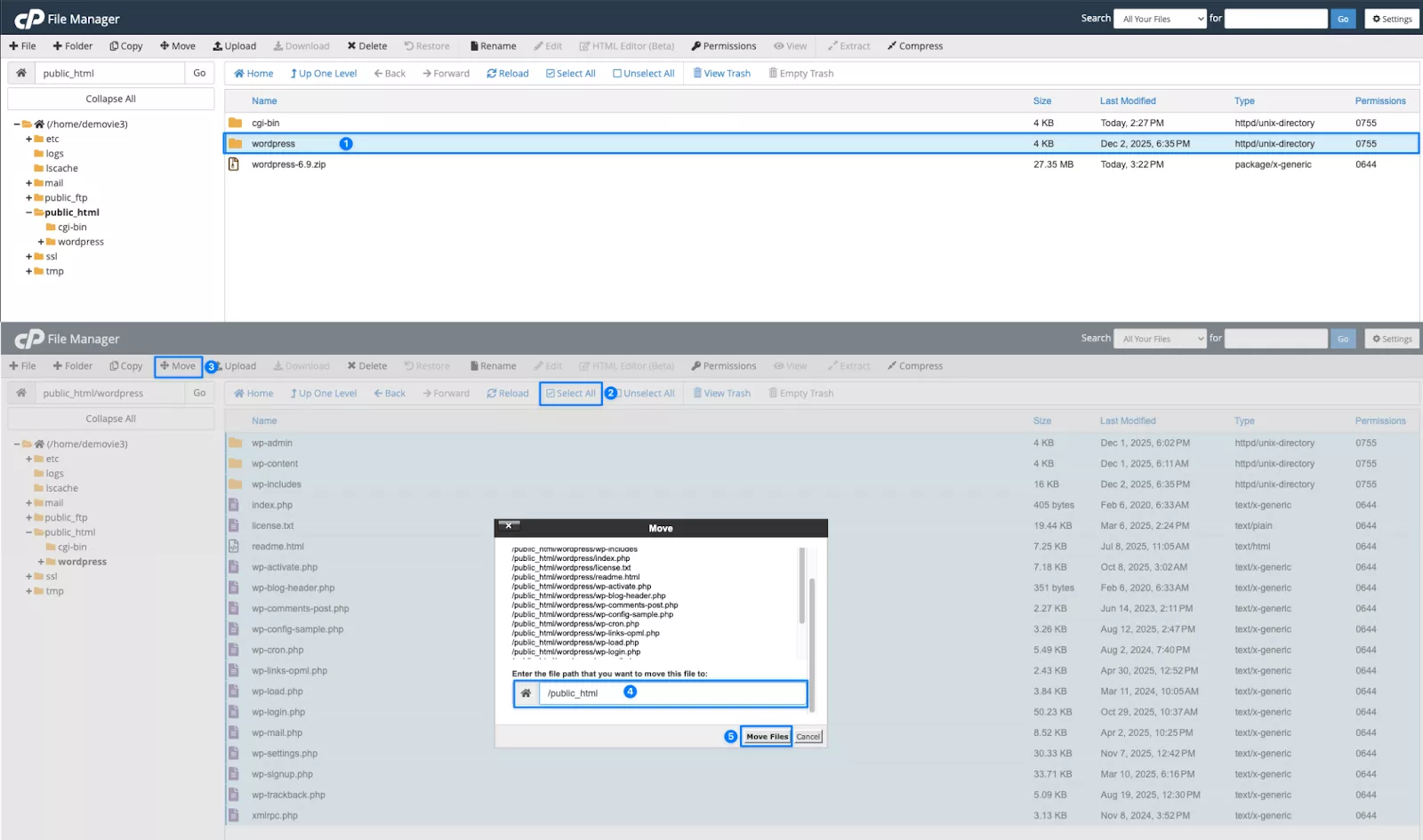 Di chuyển source WordPress  