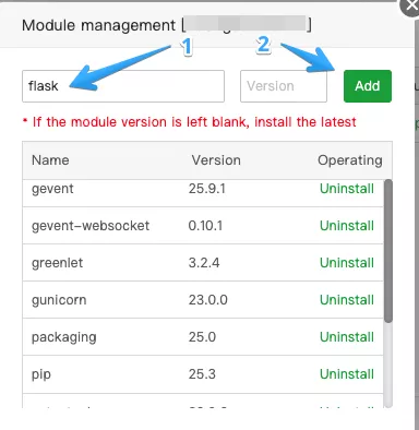 Cài đặt qua giao diện 