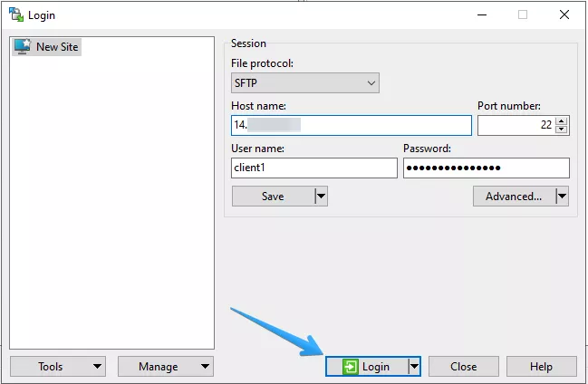 Sử dụng phần mềm WinSCP 