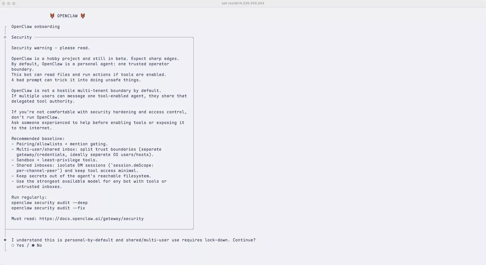 Thông báo cảnh báo an toàn bảo mật