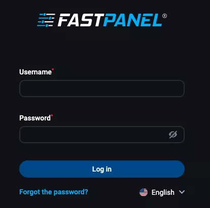 Đăng nhập vào FastPanel 